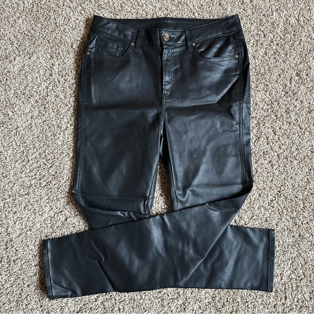 Chicos black coated jeans